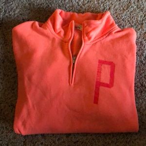 Quarter zip sweatshirt pink